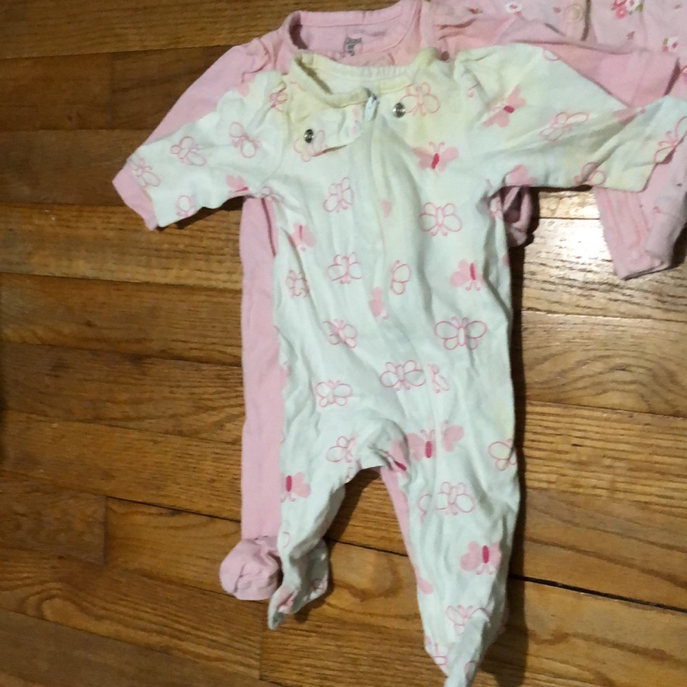 Newborn long sleeve PJ bundle, five pair - Picture 9 of 11